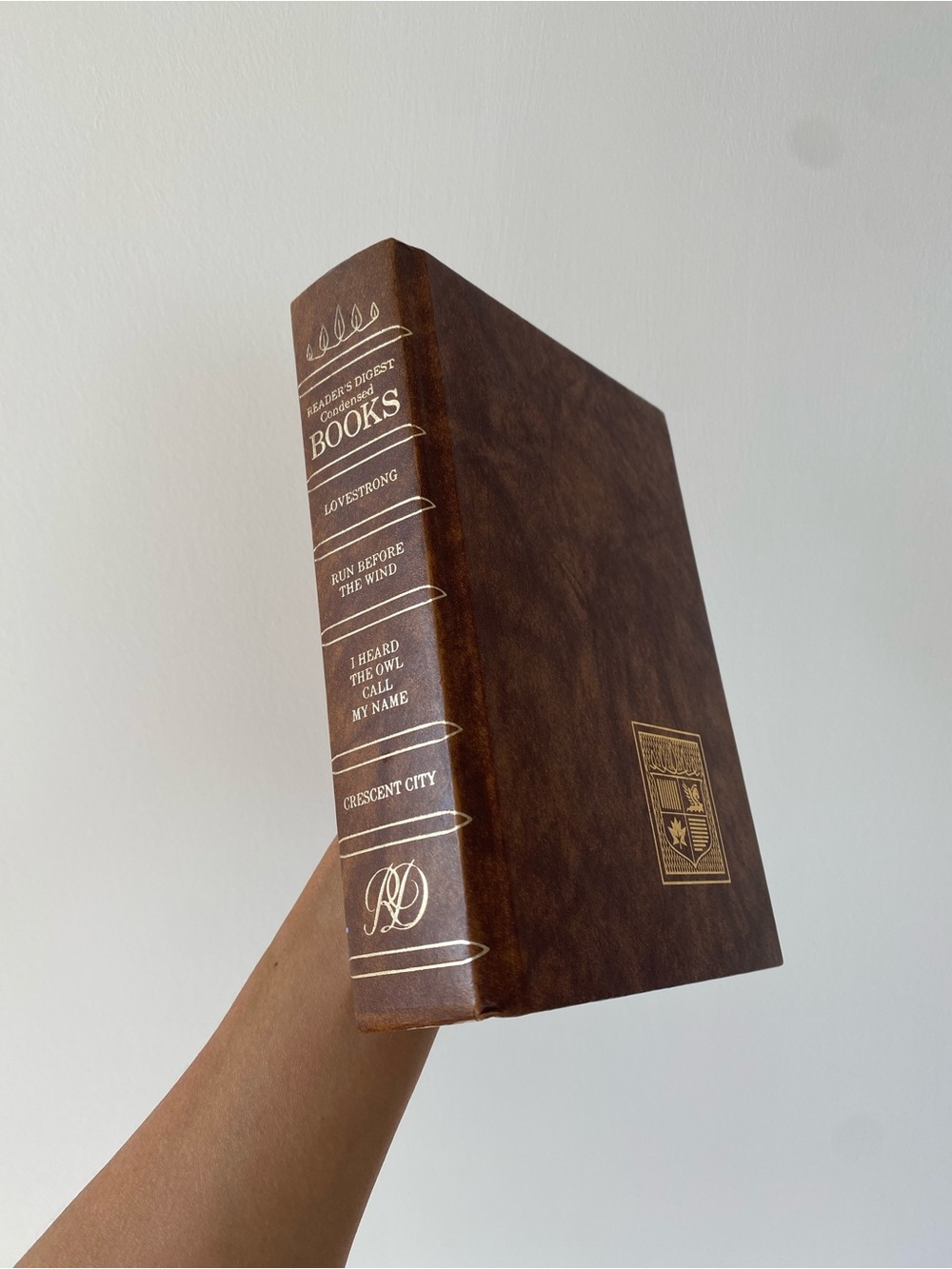 Vintage Reader's Digest condensed book - Decorative Book - with gold letters